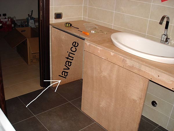 Mobili da bagno con lavatrice: mobile bagno lavatrice e ... Mobile porta lavatrice e asciugatrice da esterno